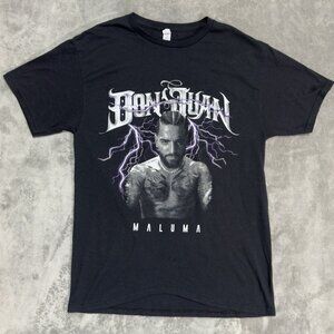 Maluma Don Juan Shirt Mens Medium Black World Tour Concert Tee 100% Cotton Music